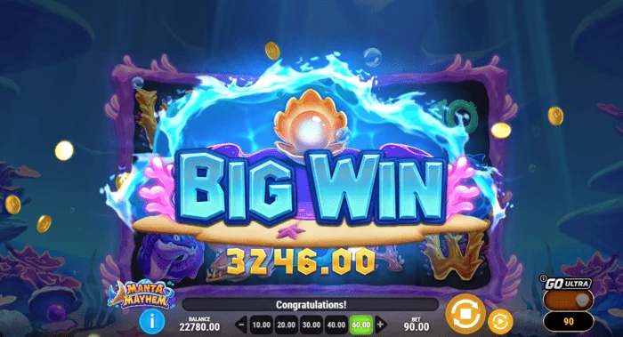 Manta Mayhem - malaking panalo sa Free Spins na may x10 multiplier